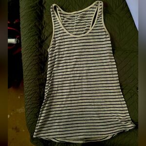 Classic Black and White Striped Tank Top